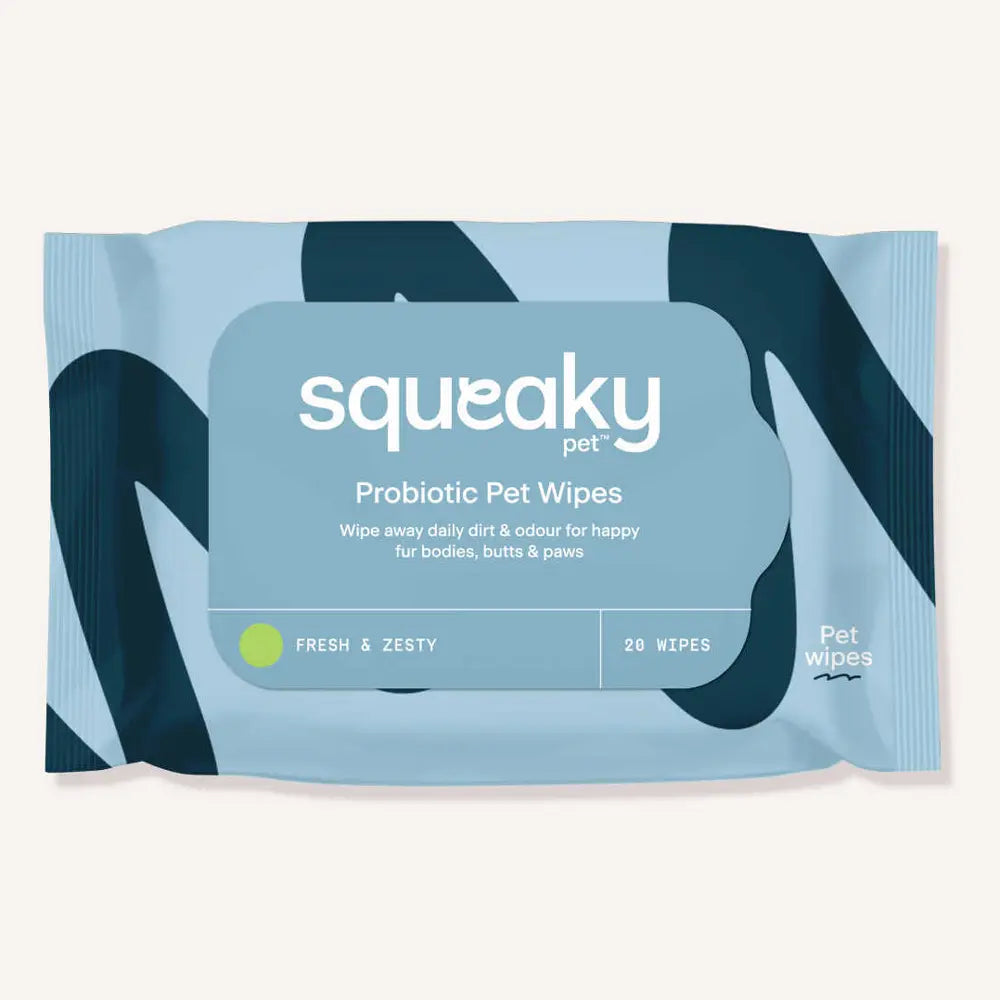 Squeaky Pet Probiotic Pet Wipes Fresh + Zesty 20pck