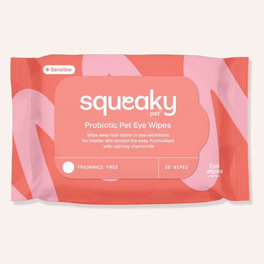 Squeaky Pet Probiotic Eye Wipes Fragrance Free 20pck