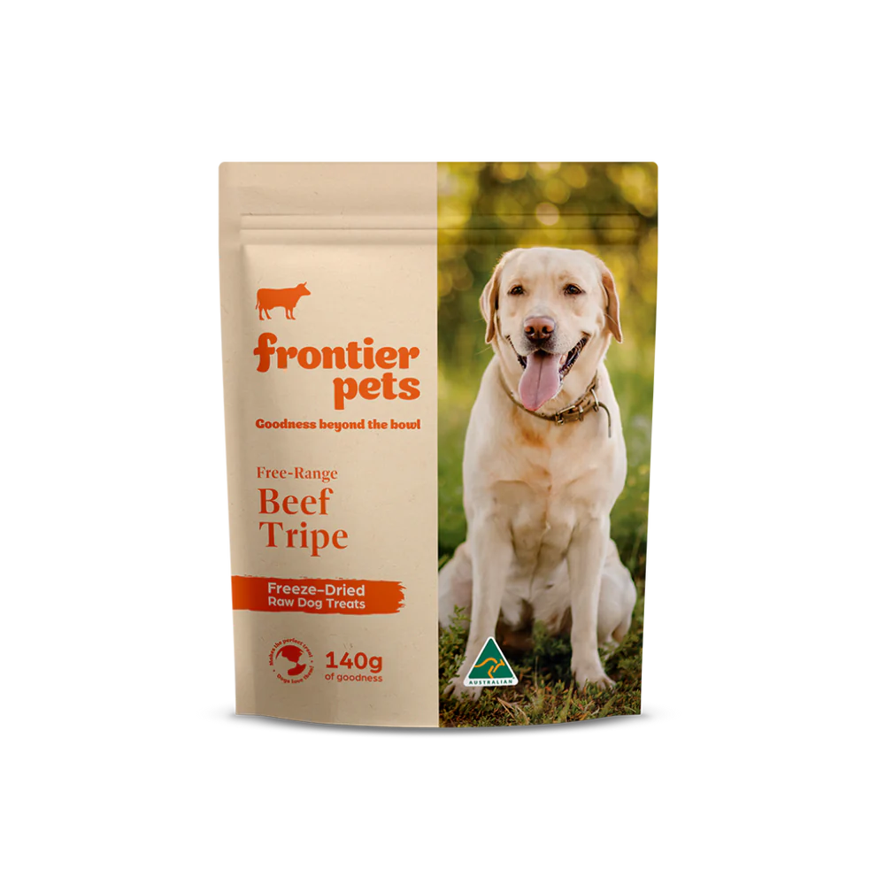 Frontier Pets Beef Tripe Raw Freeze Dried Treats for Cats & Dogs