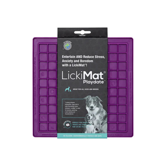 Lickimat Classic Playdate Slow Feeding Dog Mat