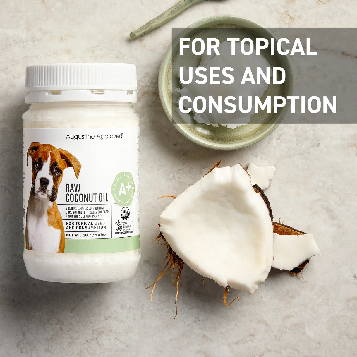 Augustine Approved Raw Coconut Oil 280gr