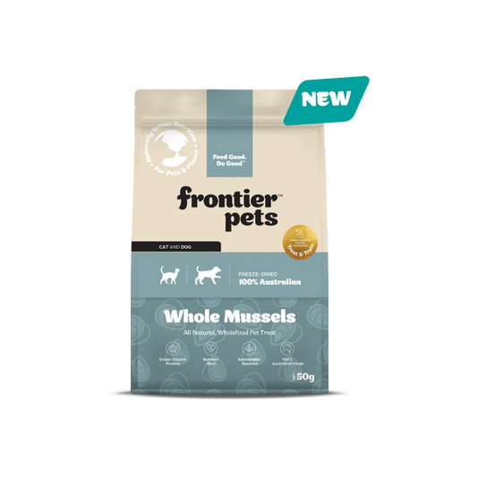 Frontier Pets Australian Mussels Freeze Dried Treats for Cats & Dogs