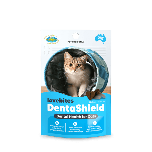 Vetafarm Lovebites Dentashield Dental Health for Cats 60 Pack