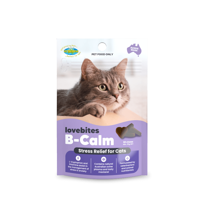 Vetafarm Lovebites B-Calm Stress Relief for Cats 60 Pack