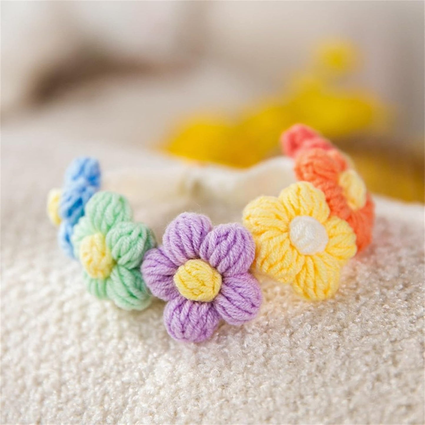 Crochet Flower Necklace