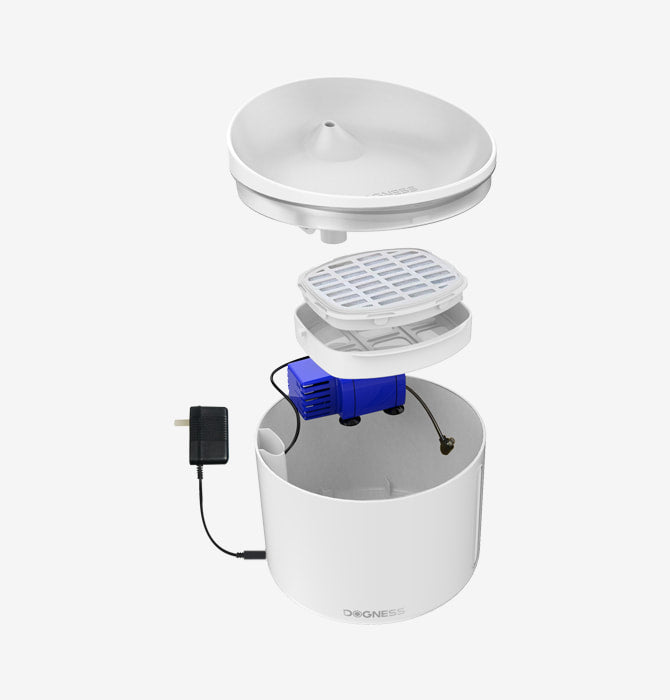 Dogness 1L Mini Water Fountain - White