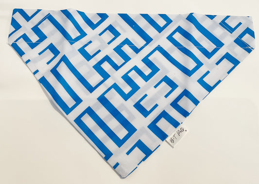 Bandana Blue Key Print