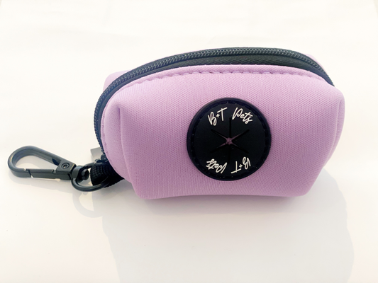 B+T Pets Neoprene Poop Bag Holder Lilac