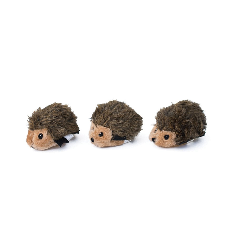 Zippy Paws Miniz 3pk Hedgehog