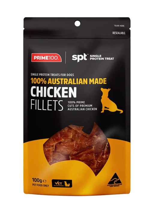 Prime 100 Chicken Fillet Treats 100gr