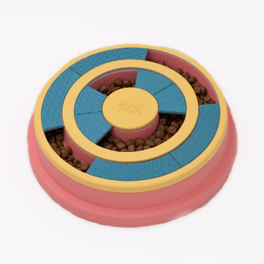 Zippy Paws SmartyPaws Puzzler Feeder Bowl - Wagging Wheel