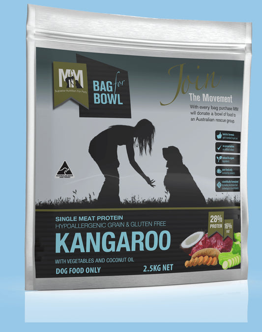 MFM Dog Single Protein Kangaroo Grain + Gluten Free Blue 2.5kg