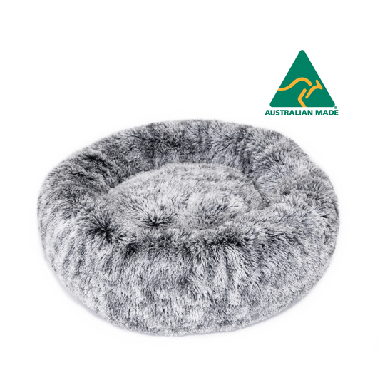 Superior Pets Curl Up Cloud Calming Dog Bed Dove Grey