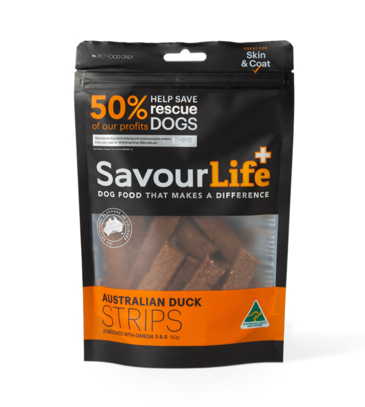 SAVOURLIFE Australian Duck Strips 150G