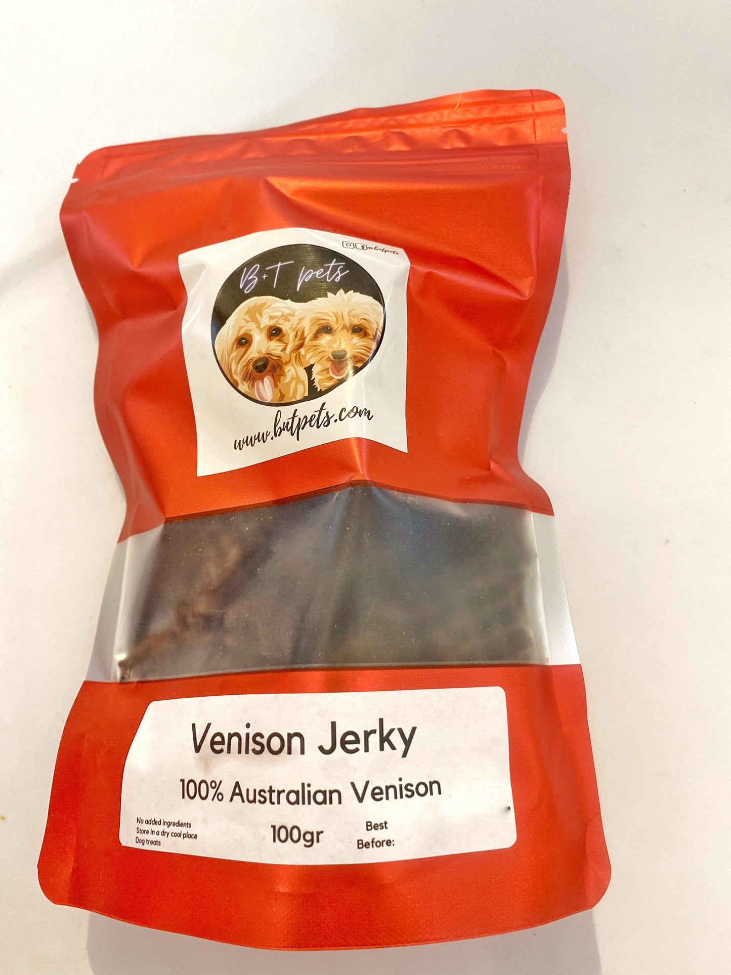 Dehydrated Australian Single Ingredient Venison 100gr