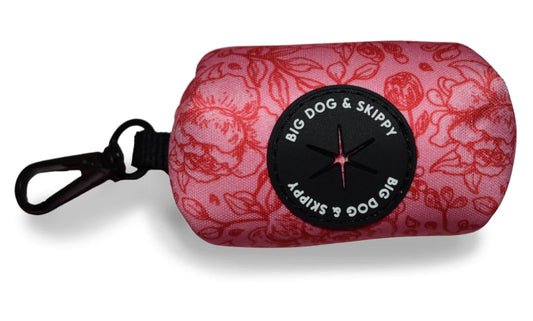 Big Dog & Skippy Neoprene Poop Bag Holder Rosé All Day