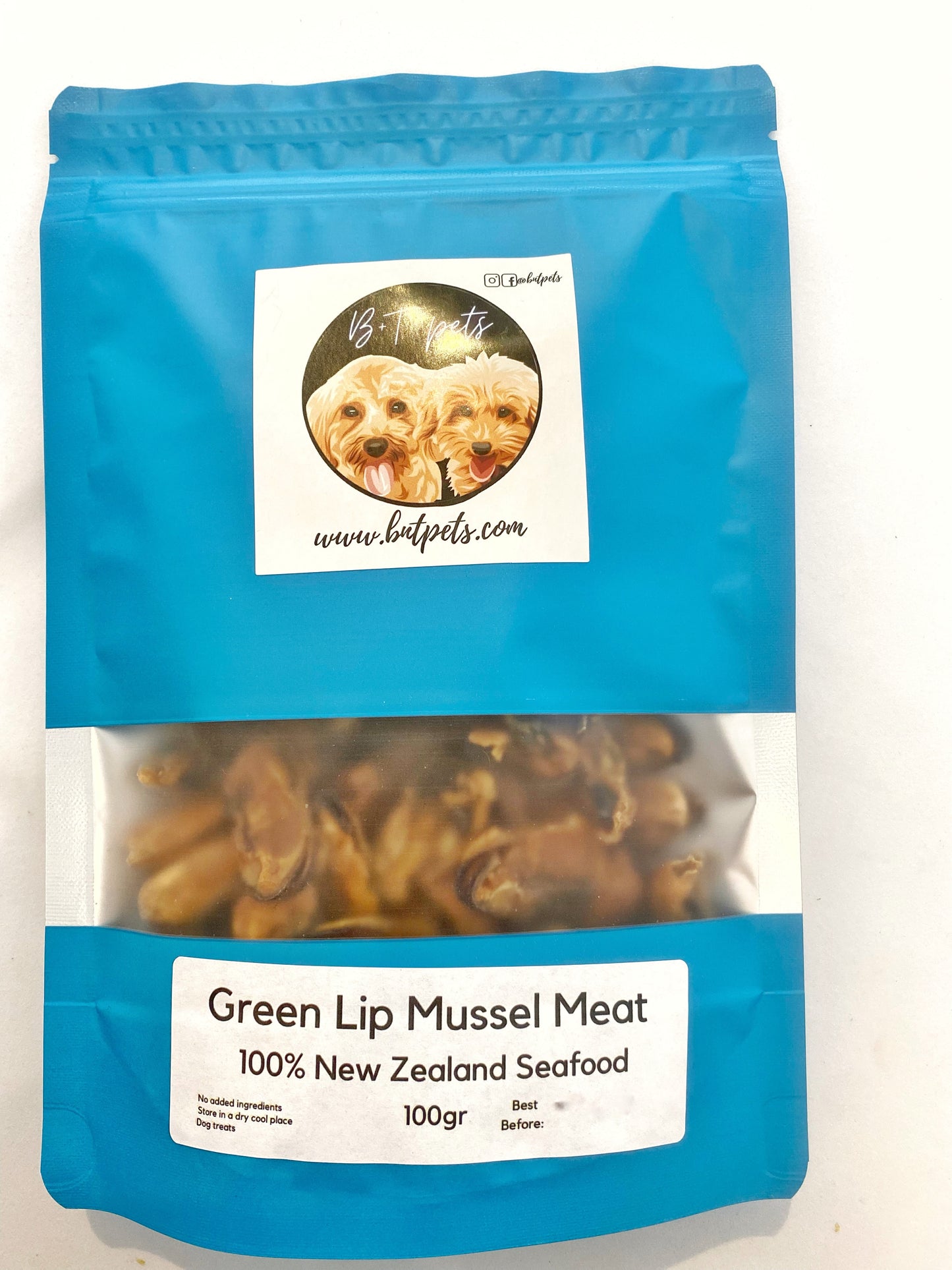 Dehydrated Single Ingredient Green Lip Mussel Meat 100gr