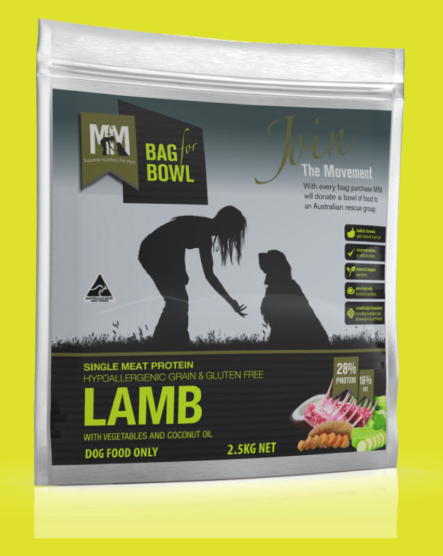 MFM Dog Single Protein Lamb Grain + Gluten Free 2.5kg