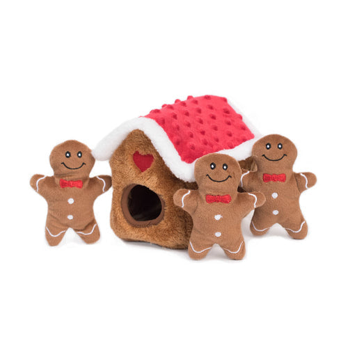 Zippy Paws Holiday Burrow Gingerbread House