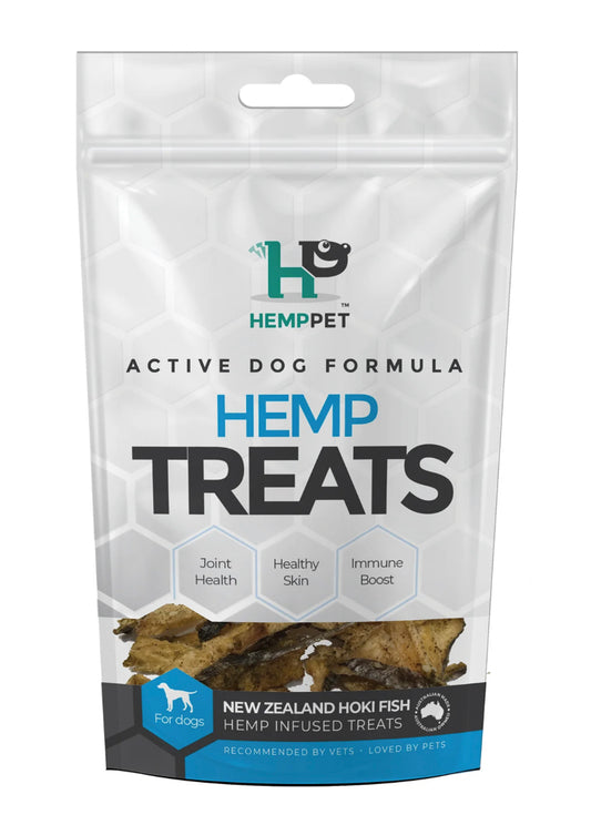 HempPet Skin + Coat Support Hemp Treats For Dogs - Hoki Fish