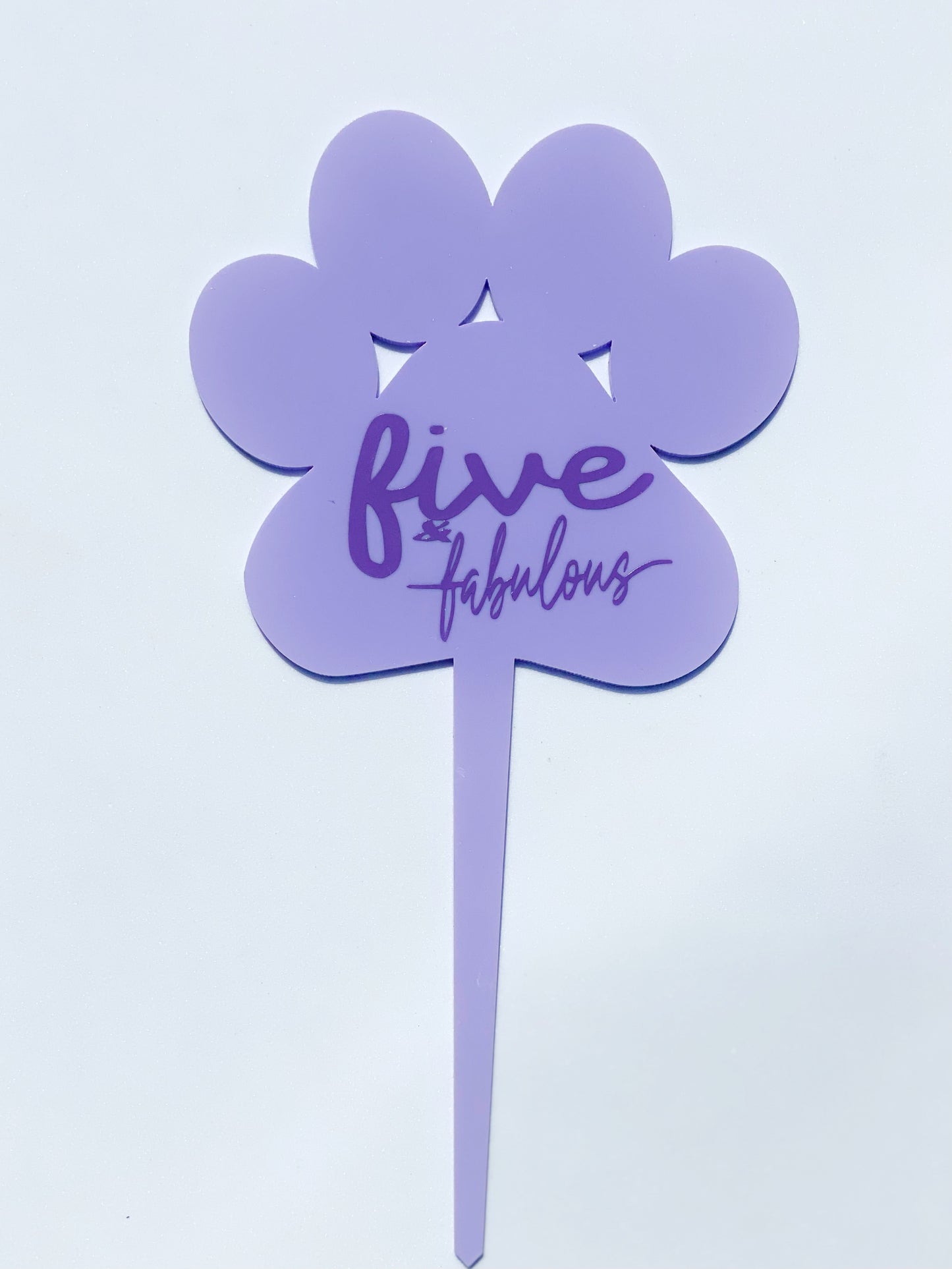 Cake Topper Purple