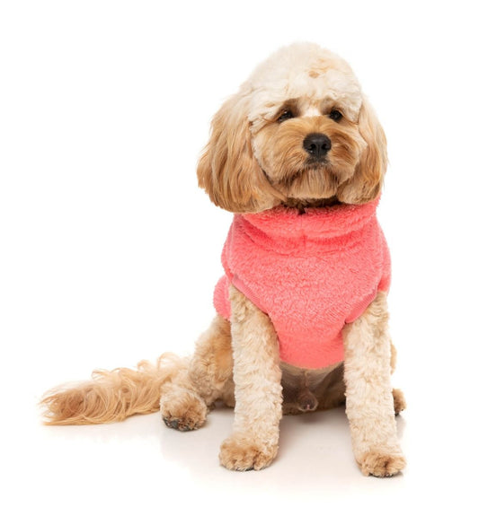 Fuzzyard Turtle Teddy Sweater Peach