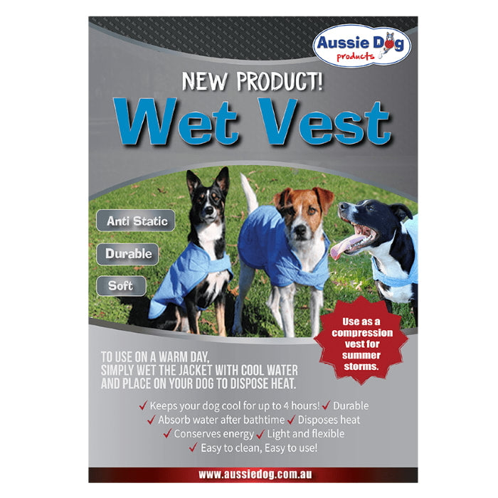 Aussie Dog Wet Vest Small