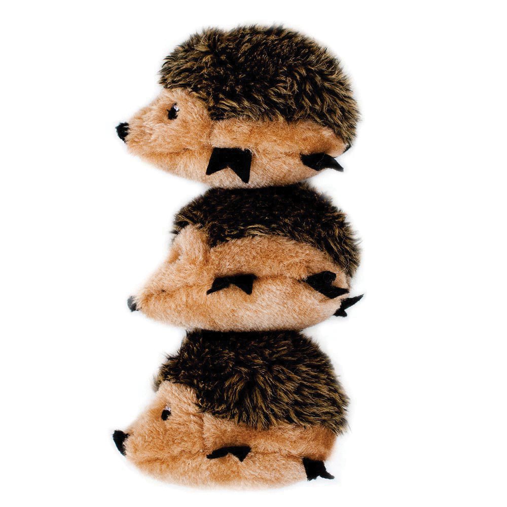 Zippy Paws Miniz 3pk Hedgehog