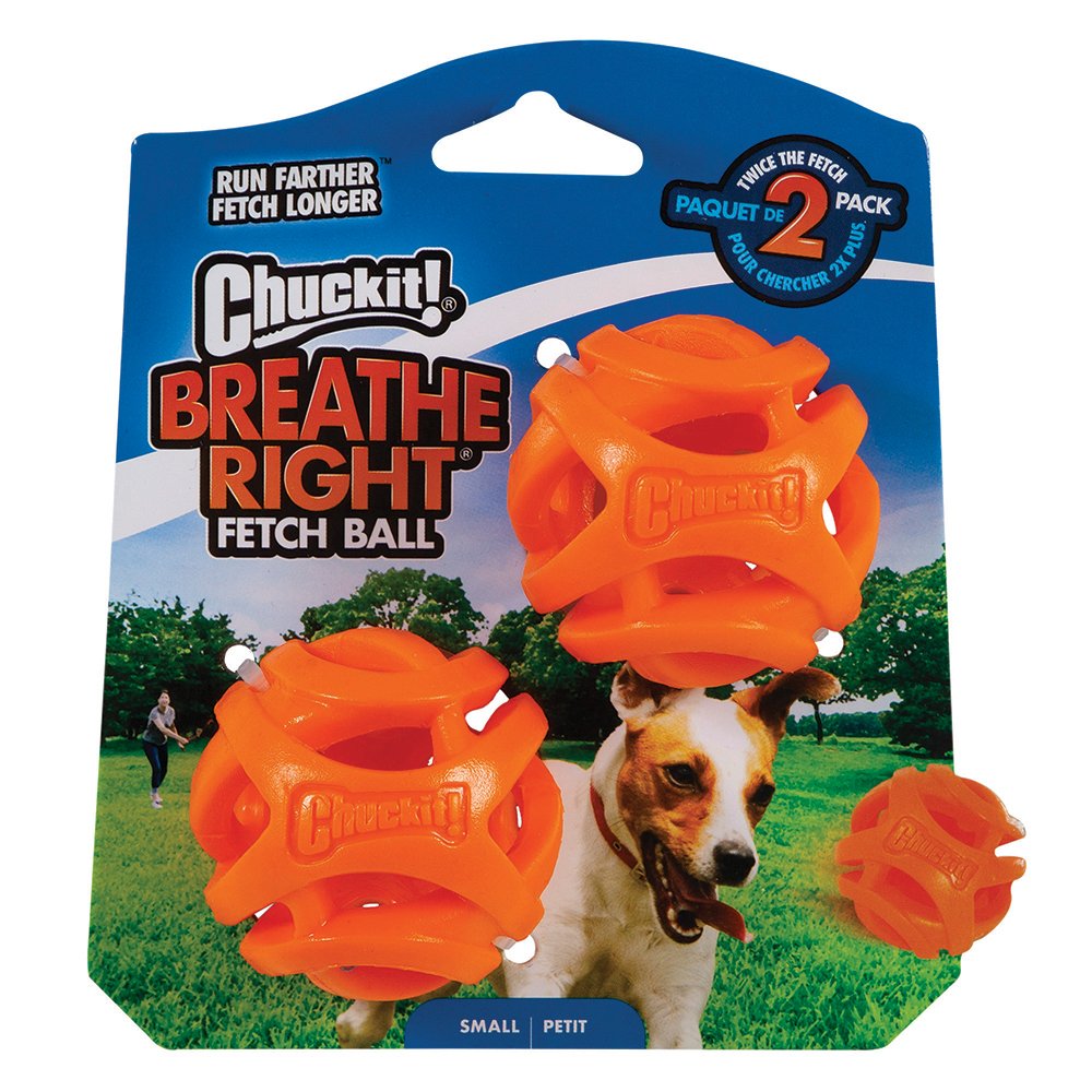 Chuckit! Breathe Right Fetch Ball Small 5cm 2pk