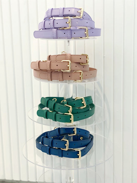 B+T Pets Faux Leather Collar Emerald