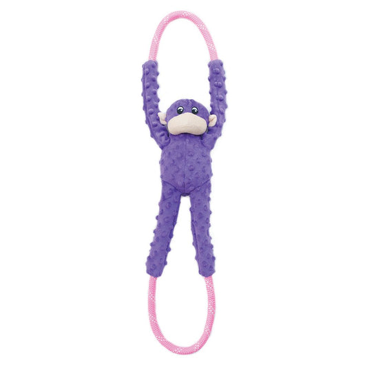 Zippy Paws RopeTugz Purple Monkey