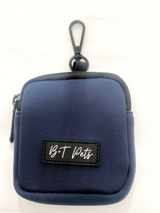 B+T Pets Neoprene Treat Bag Holder Navy