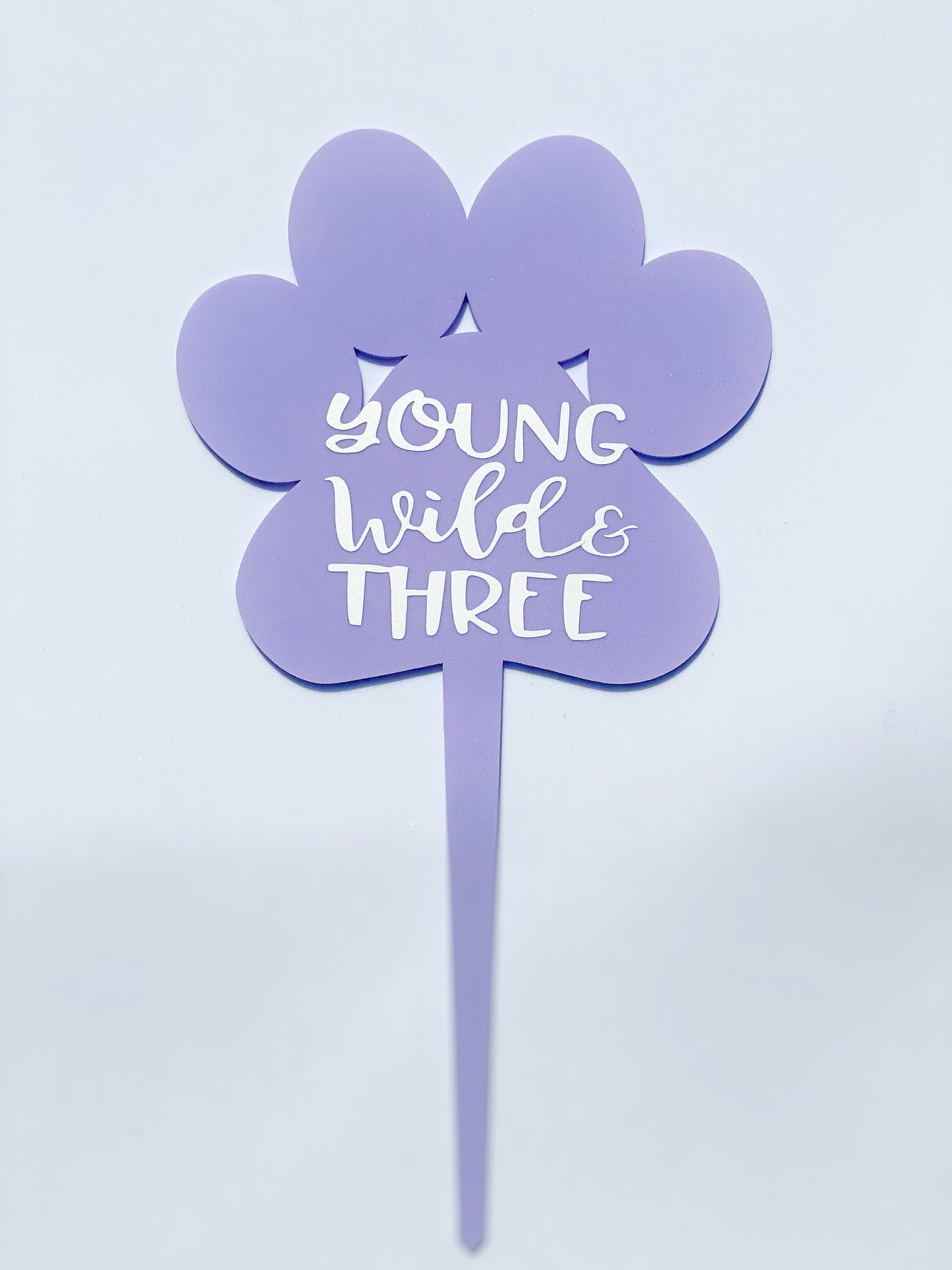 Cake Topper Purple