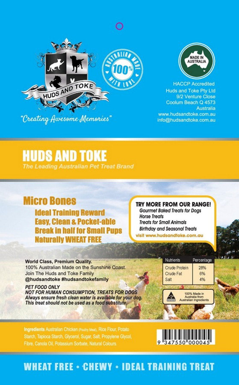 Huds And Toke Chicken Micro Bones 150gr