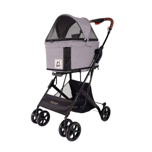 Ibiyaya Travois Tri Fold Pet Travel System - Nimbus Gray