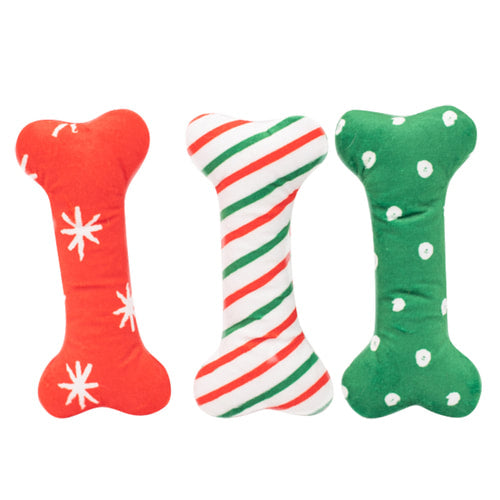 Zippy Paws Holiday Patterned Bones Regular 3pk