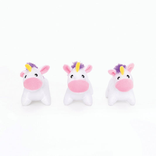 Zippy Paws Miniz 3pk Unicorn