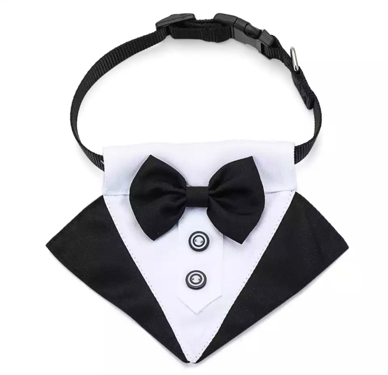 Black Tie Tux Bib Collar