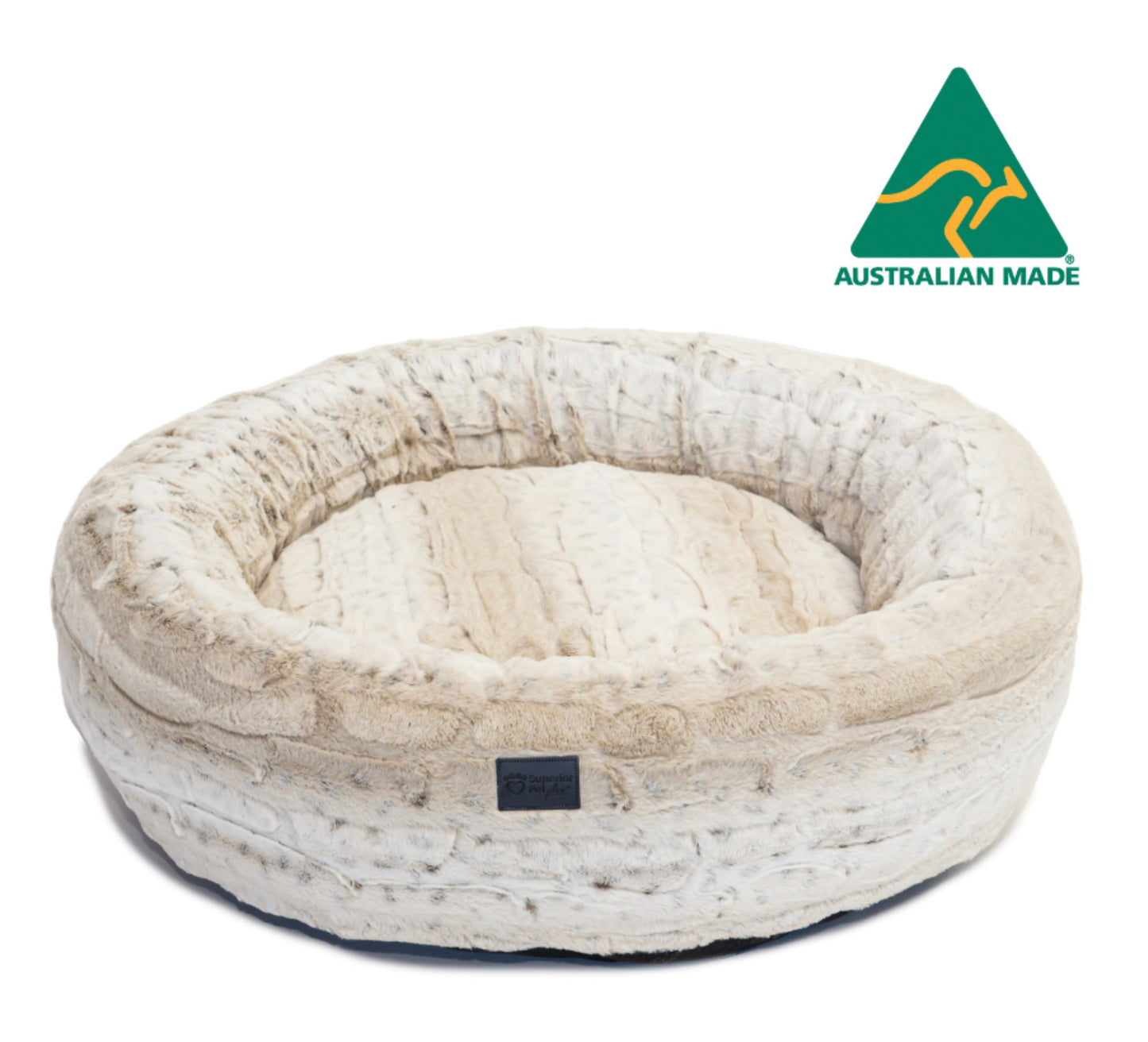 Superior Pets Harley Bed Light Brindle Faux Fur