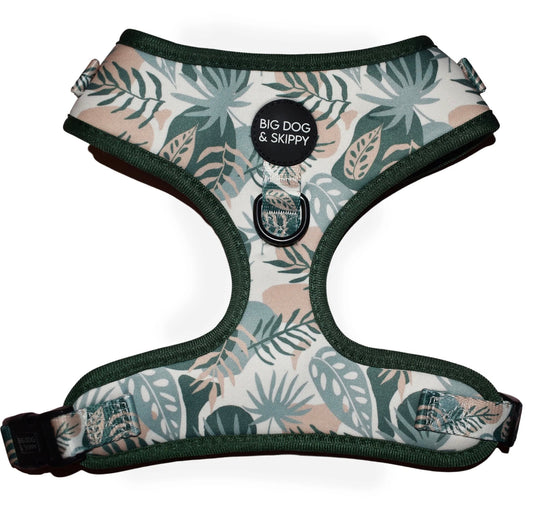 Big Dog & Skippy Neoprene Harness Plants Please