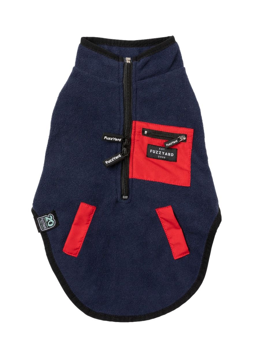 Fuzzyard Fitzroy Jacket Navy Red