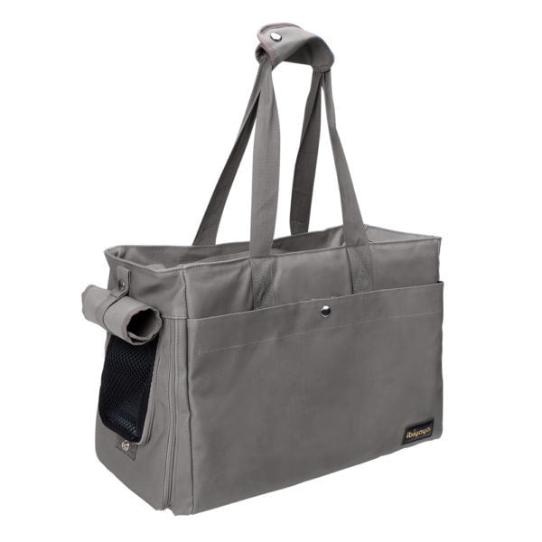 Ibiyaya Canvas Pet Carrier Tote For Cats + Dogs - Grey