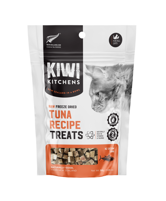 Kiwi Kitchens Raw Freeze Dried Tuna Recipe Treats For Cats 30gr