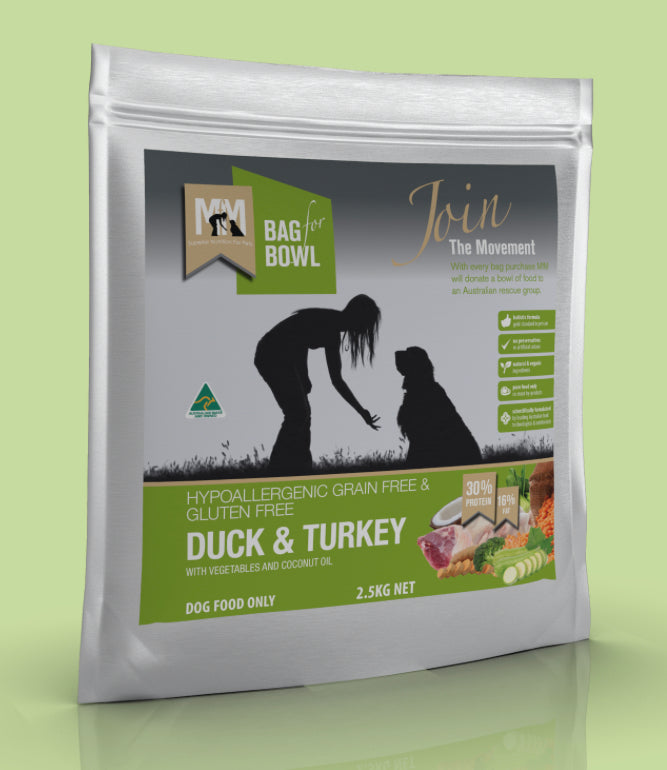 MFM Dog Duck + Turkey Grain + Gluten Free Green