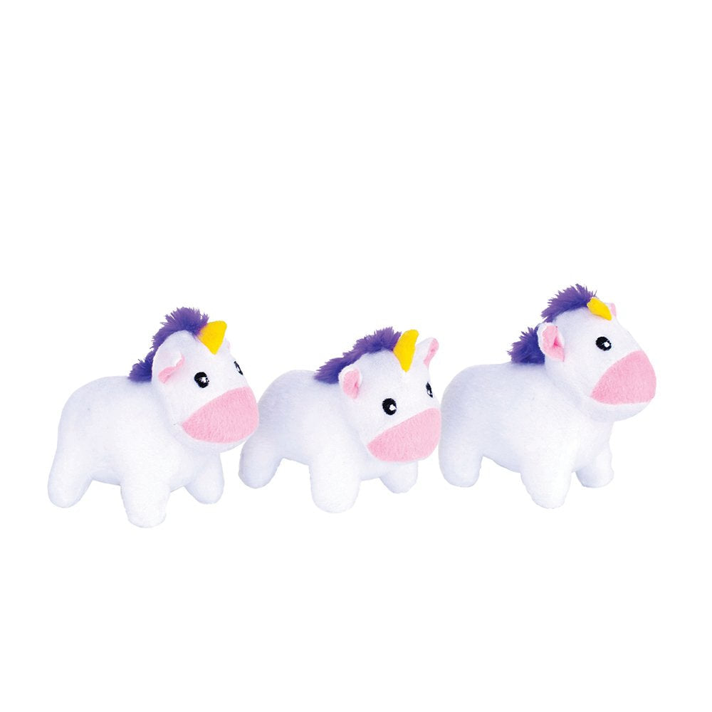 Zippy Paws Miniz 3pk Unicorn