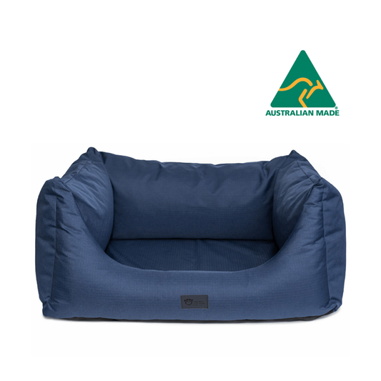 Superior Pets High Side Hideout Ortho Dog Bed Ripstop Bondi Blue