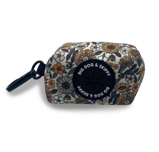 Big Dog & Skippy Neoprene Poop Bag Holder Flower Power
