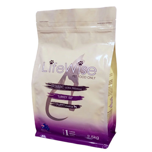 Lifewise Puppy Stage 1 Grain Free Turkey, Lamb + Veg For Dogs 2.5kg