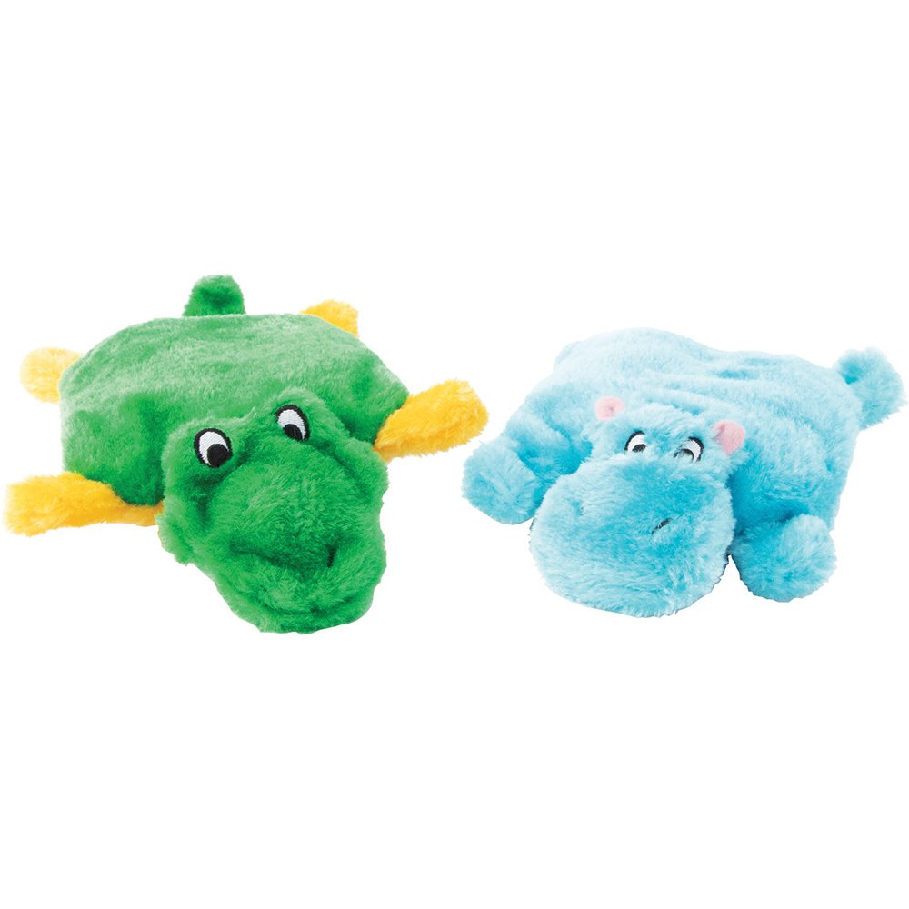 Zippy Paws Squeakie Pads Hippo + Alligator