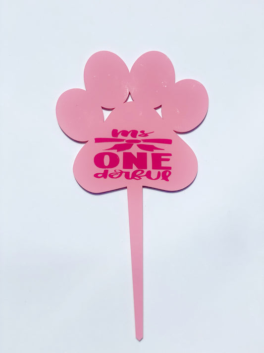 Cake Topper Pink